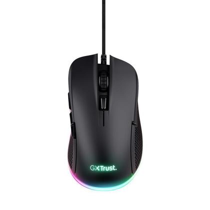 Imagem de Mouse Gamer Trust Ybar Rgb 7200Dpi 6 Botoes - Preto