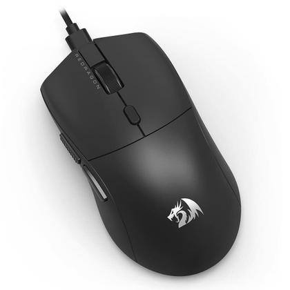 Imagem de Mouse Gamer Ultraleve Redragon Neva, Sensor Óptico PAW3395, 26000 DPI, 6 Botões programáveis, USB Tipo-C, 8000Hz, Preto - M815