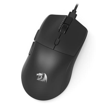 Imagem de Mouse Gamer Ultraleve Redragon Neva, Sensor Óptico PAW3395, 26000 DPI, 6 Botões programáveis, USB Tipo-C, 8000Hz, Preto - M815
