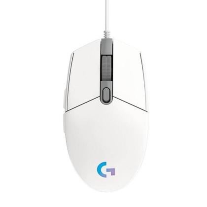 Imagem de Mouse Logitech G203 Lightsync RGB Gamer USB - Branco