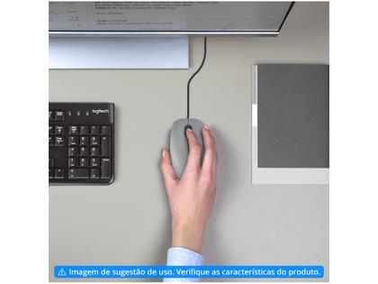 Imagem de Mouse Logitech M110 Com Fio Cinza