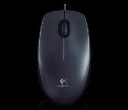 Imagem de Mouse Logitech Óptico USB preto M90 910-004053