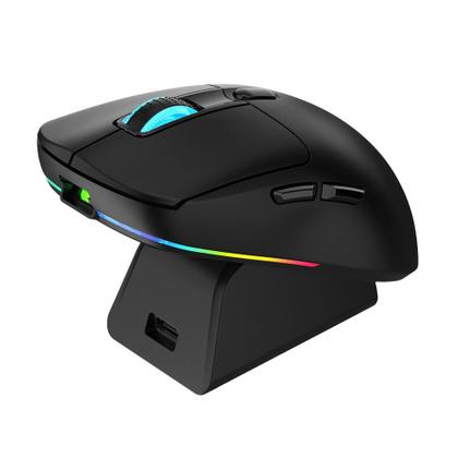 Imagem de Mouse Magnus (Wireless) com Base Preto Warrior - MO421