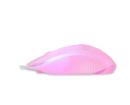 Imagem de Mouse Maxprint Geek Pro Series Rosa Usb 2.0 Com Fio