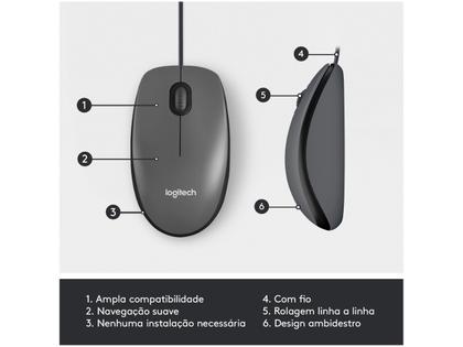 Imagem de Mouse Óptico USB M100 - Logitech