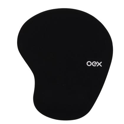 Imagem de Mouse pad apoio ergonomico gel confort preto oex mp200