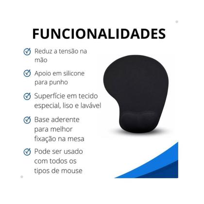Imagem de Mouse Pad Confort ergonomico Kapbom Ka-600