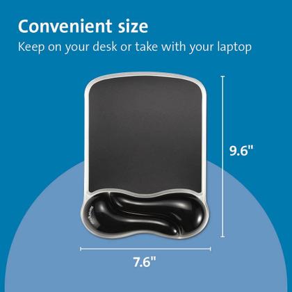 Imagem de Mouse pad e descanso de pulso Kensington Duo Gel Wave Black