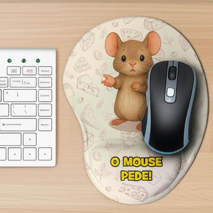 Imagem de Mouse Pad Ergonômico Divertido - Ratinho O Mouse Pede