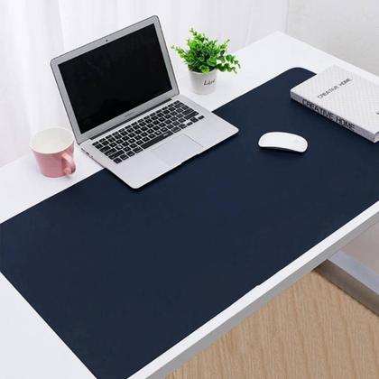 Imagem de Mouse Pad Extra Grande 120x60cm Em Sintético Computador Gamer Escritório Azul Marinho