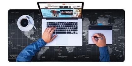 Imagem de Mouse Pad Extra Grande Estampa Mapa Mundi Para Notebook Acer Nitro 5 Core i7