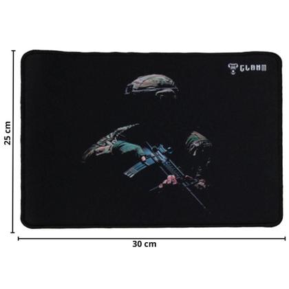 Imagem de Mouse Pad Gamer Clanm Com Base Emborrachada Antiderrapante  Superfície Estampada Para Teclado Redragon Razer Corsair 300X250MM