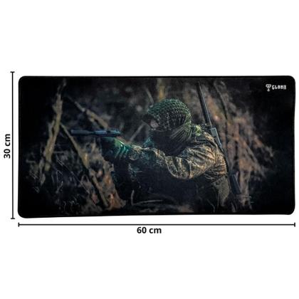 Imagem de Mouse Pad Gamer Clanm Com Base Emborrachada Antiderrapante  Superfície Estampada Para Teclado Redragon Razer Corsair 600X300MM