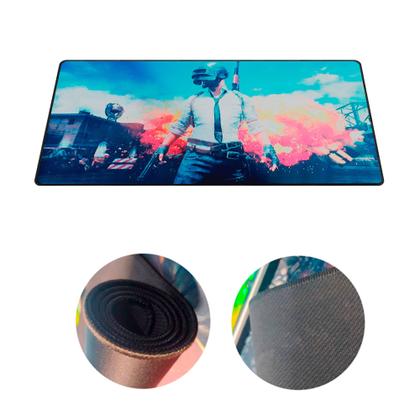 Imagem de Mouse Pad Gamer Extra Grande 700x350x3mm com Base Aderente Games, Animes, Séries