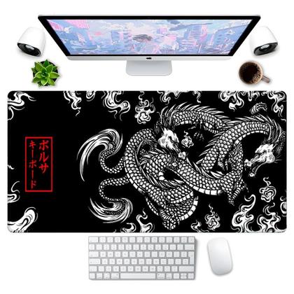 Imagem de Mouse Pad Gamer Profissional Dragão Chines Japonês 70x35cm Desk Pad Speed 1856