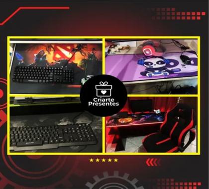 Imagem de Mouse Pad Gamer Speed Extra Grande 90x40 cm -  New Abstract  4