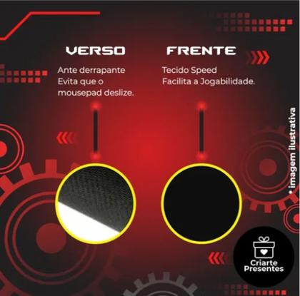 Imagem de Mouse Pad Gamer Speed Extra Grande 90x40 cm -  New Abstract  4