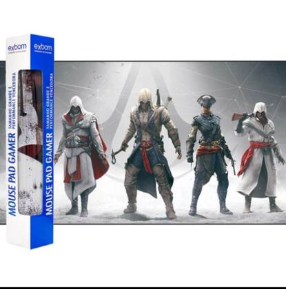 Imagem de MOUSE PAD GAMER SPEED GRANDE 70x35CM  - FAMILIA ASSASSINO