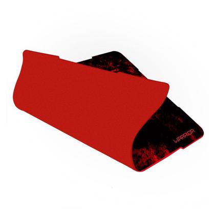 Imagem de Mouse Pad Gamer Warrior Multilaser AC286 Vermelho Base de Borracha Revestido com Tecido