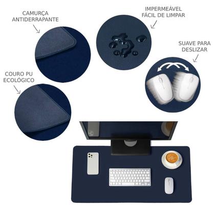 Imagem de Mouse Pad Grande 70x30cm Desk Pad Setup Gamer PC Tapete de Mesa Antiderrapante Fácil Deslize