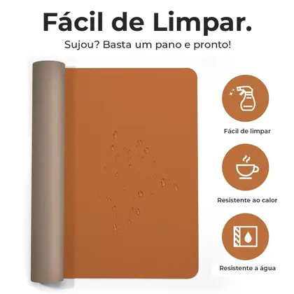 Imagem de Mouse Pad Grande 90x40 Couro Preto Antiderrapante Deskpad Ergonômico Para Mesa Office Alta Qualidade