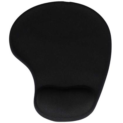 Imagem de Mouse Pad Profissional Ergonômica Com Apoio De Punho Tecido Conforto Computador Mousepad Pulso Em Gel Preto Descanso Suporte De Punho