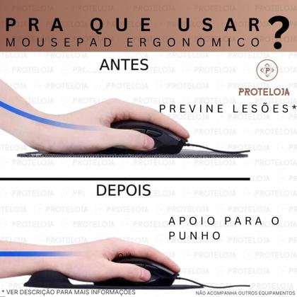 Imagem de Mouse Pad Sortido Ergonomico Com Apoio de Pulso Confortavel Para Escritorio Home Office Gamer 