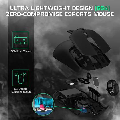 Imagem de Mouse para jogos ATTACK SHARK AJ139 G Pro 4K 26.000 DPI USB-C