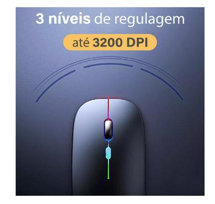 Imagem de Mouse Recarregável Via Bluetooth Para Notebook Acer Aspire 5