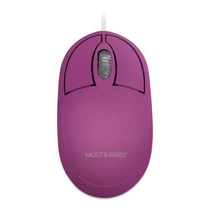 Imagem de Mouse Rosa Pink Com Fio Óptico USB Pequeno1200 Dpi 3 Botões