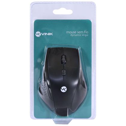 Imagem de Mouse sem Fio 2.4 GHZ 1200 DPI Dynamic ERGO Preto USB - DM110