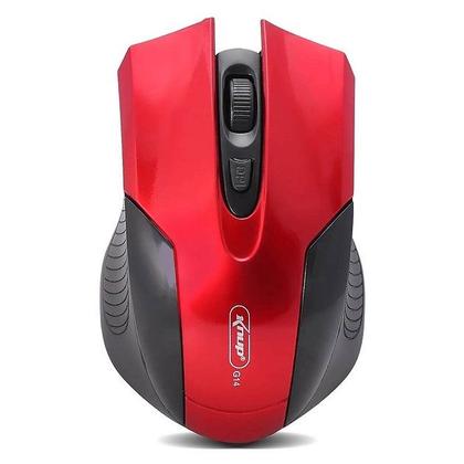 Imagem de Mouse Sem Fio 2.4 GHz 1600 dpi Optico KNUP G14 Vermelho