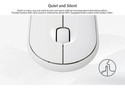 Imagem de Mouse Sem Fio Bluetooth Para Tablet Vaio Tl10 Cor Branco