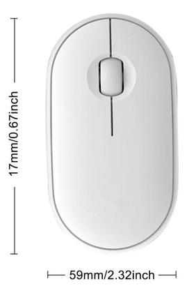 Imagem de Mouse Sem Fio Bluetooth Para Tablet Vaio Tl10 Cor Branco