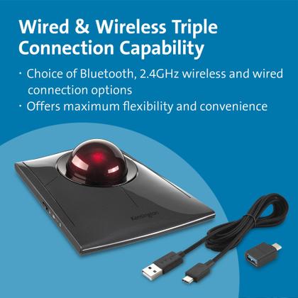 Mouse sem Fio Kensington SlimBlade Pro Trackball K72080WW - Mouse