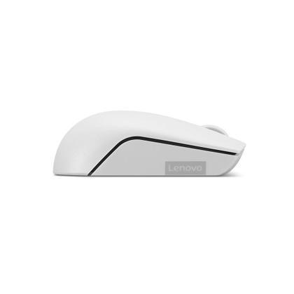 Imagem de Mouse Sem fio Lenovo 300, Wireless, Ambidestro, Branco - GY51L15677