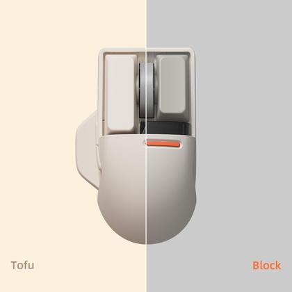 Mouse Sem Fio Lofree Touch PBT - 4000 DPI - Recarregável - Branco