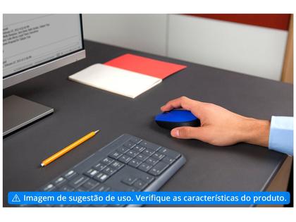 Imagem de Mouse sem fio Logitech M170 com Design Ambidestro Compacto, Conexão USB e Pilha Inclusa, Azul - 910-004800