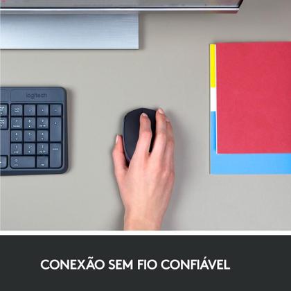 Imagem de Mouse sem fio Logitech M170 com Design Ambidestro Compacto, Conexão USB e Pilha Inclusa, Preto - 910-004940