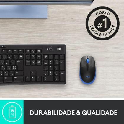 Imagem de Mouse sem fio Logitech M190 com910-005903