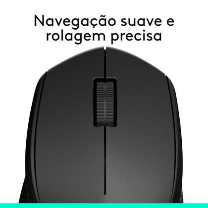 Imagem de Mouse sem fio Logitech M280 com Conexão USB e Pilha Inclusa, Preto - 910-004284