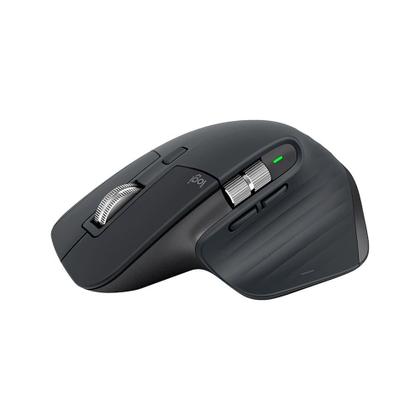 Imagem de Mouse Sem Fio Logitech MX Master 3S, 8000 DPI, Bluetooth, USB, para Uso em Qualquer Superfície, Clique Silencioso, Grafite - 910-006561