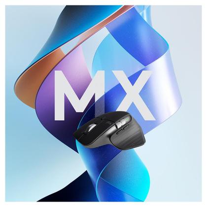Imagem de Mouse Sem Fio Logitech MX Master 3S, 8000 DPI, Bluetooth, USB, para Uso em Qualquer Superfície, Clique Silencioso, Grafite - 910-006561
