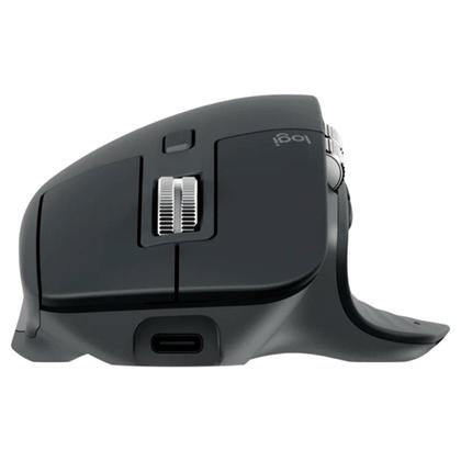 Imagem de Mouse Sem Fio Logitech MX Master 3S, 8000 DPI, Bluetooth, USB, para Uso em Qualquer Superfície, Clique Silencioso, Grafite - 910-006561