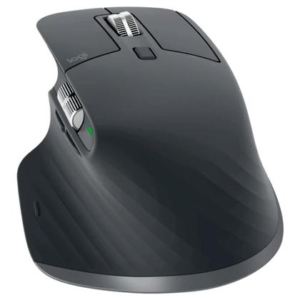 Imagem de Mouse Sem Fio Logitech MX Master 3S, 8000 DPI, Bluetooth, USB, para Uso em Qualquer Superfície, Clique Silencioso, Grafite - 910-006561