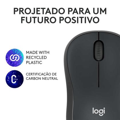 Imagem de Mouse Sem Fio M240 Bluetooth Silencioso Ambidestro Logitech