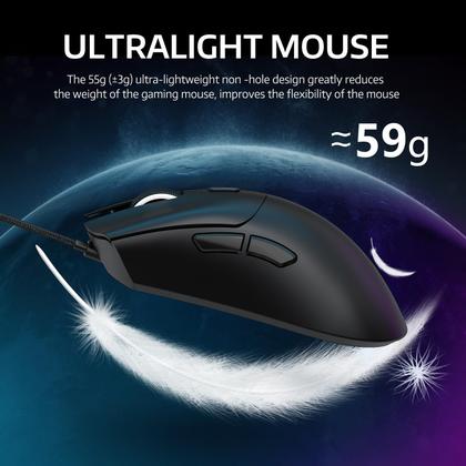 Imagem de Mouse sem fio para jogos ATTACK SHARK R1 18K DPI Tri-Mode