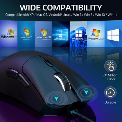 Imagem de Mouse sem fio para jogos ATTACK SHARK R1 18K DPI Tri-Mode