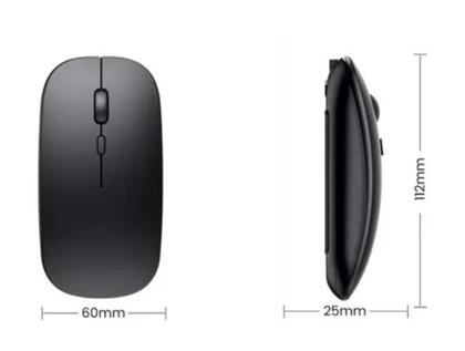 Imagem de Mouse Sem Fio Preto Recarregável Para Notebook Samsung Galaxy Book