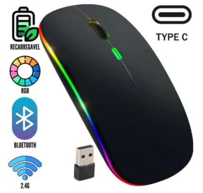 Imagem de Mouse sem Fio USB Bluetooth Dual Band Recarregável MS-S350L